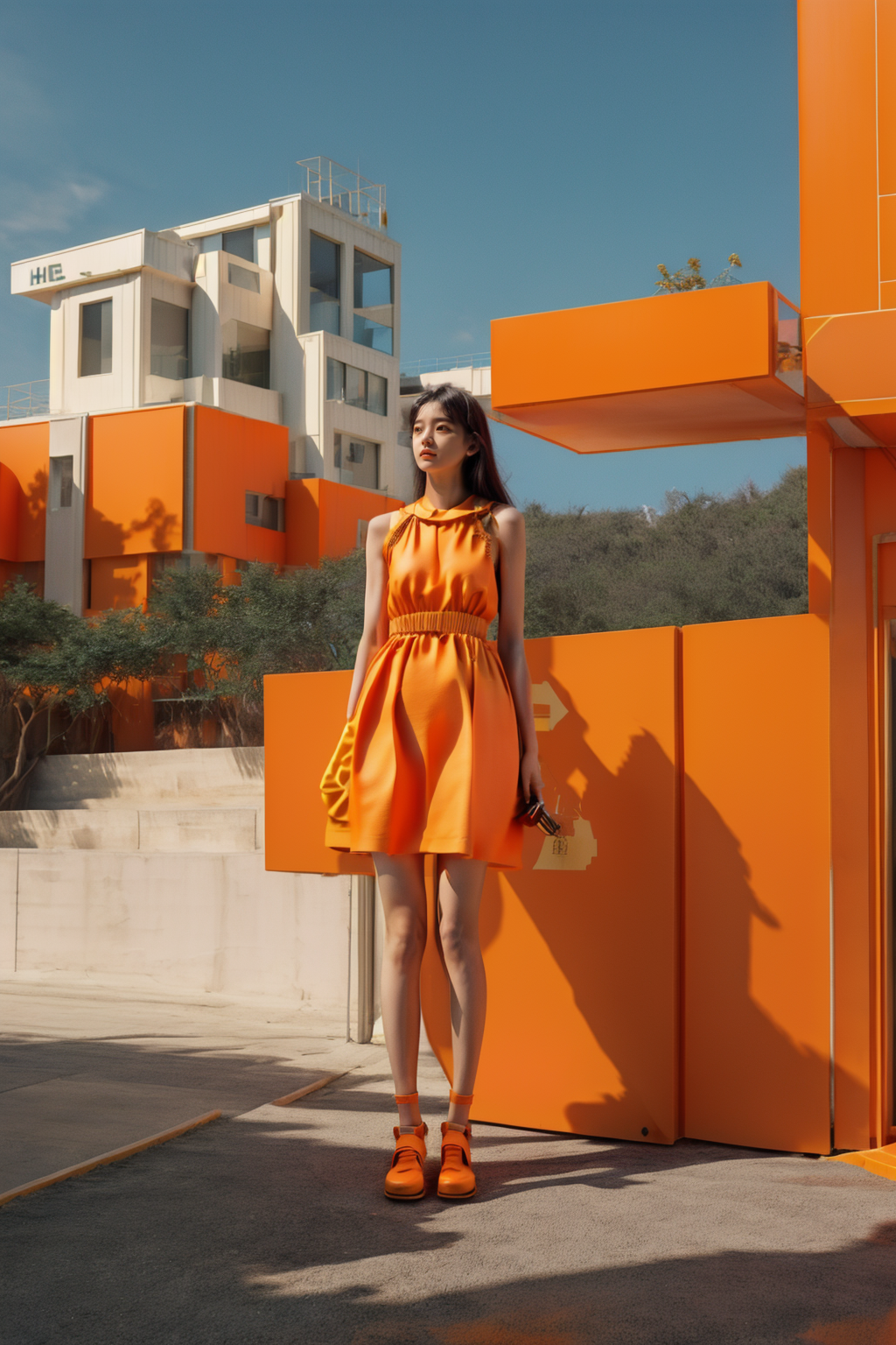 00838-1055380233-masterpiece,best quality,1girl,full body,dress,literary architecture,,duobaan,(Hermes orange_1.4),.png
